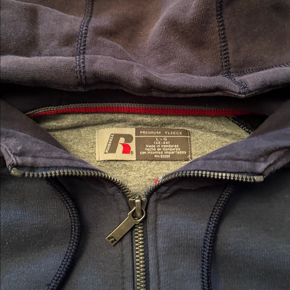 Y2K Russell Athletic Vintage Zip Up Hoodie - Picture 4 of 13
